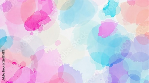 A serene watercolor landscape featuring gentle mountains and a soft sunset, blending pastel colors for a calming effect