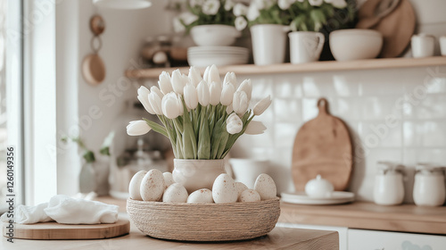Mortar and pestle with herbs