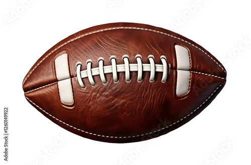 Detailed American Football Embroidery on Transparent Background photo