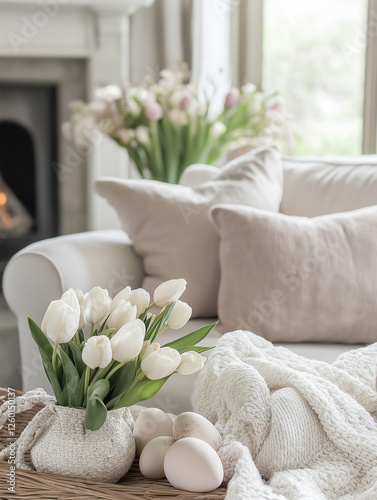 Mortar and pestle with herbs