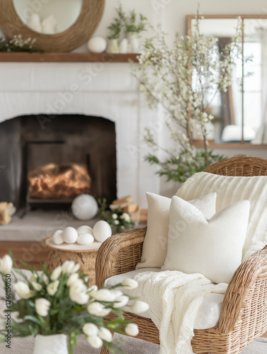 Mortar and pestle with herbs