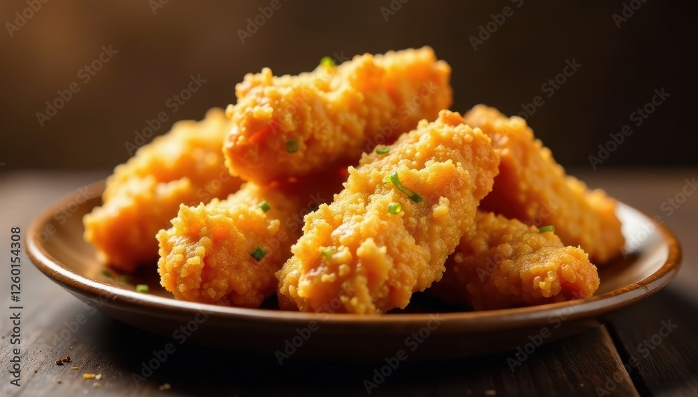 Crispy fried chicken with visible texture, isolated , culinary, high-resolution, golden Crispy fried chicken with visible texture, isolated , culinary, high-resolution, golden