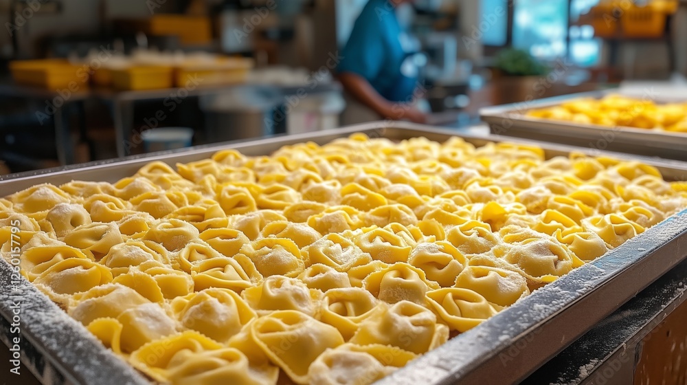 Fresh Handmade Tortellini Ready for Culinary Delight in Kitchen Fresh Handmade Tortellini Ready for Culinary Delight in Kitchen