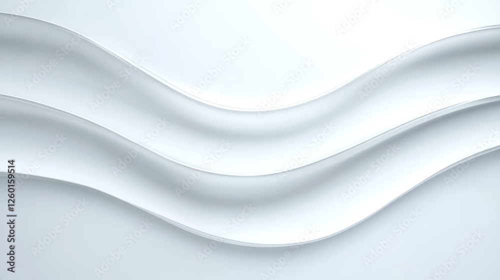 Fototapeta premium Soft, flowing lines create an elegant, minimalist composition in