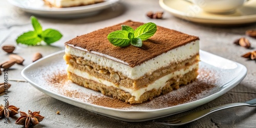 Wallpaper Mural Indulge in fluffy tiramisu: creamy layers, easy homemade recipe, delightful Italian dessert. Torontodigital.ca