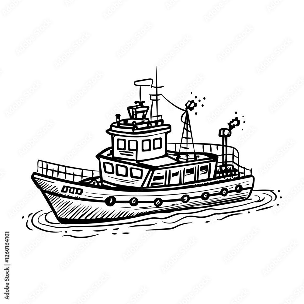 Obraz premium A vintage style icon of a sailing ship