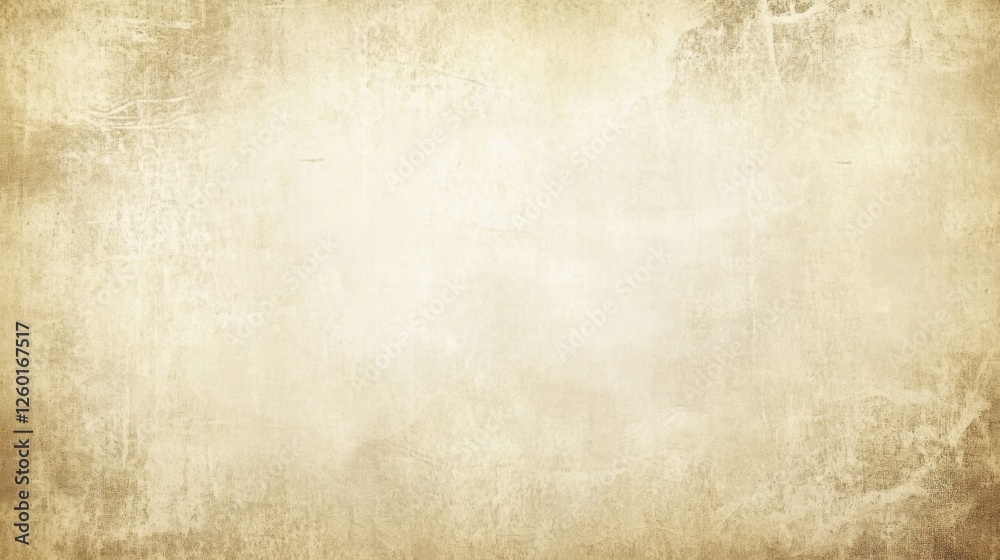 Fototapeta premium Antique Parchment Texture with Faded Edges and Subtle Ink Smudges: Evoking Ancient Manuscripts and Scrolls with a Historical and Authentic Background for Text or Graphics
