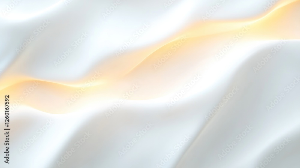 Obraz premium Soft waves of white fabric gently undulate, creating an ethereal
