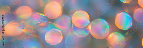 Vibrant bokeh textures create radiant hues and complex light patterns
