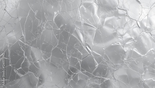 High-resolution image of a shattered glass surface, cracked and broken glass texture background