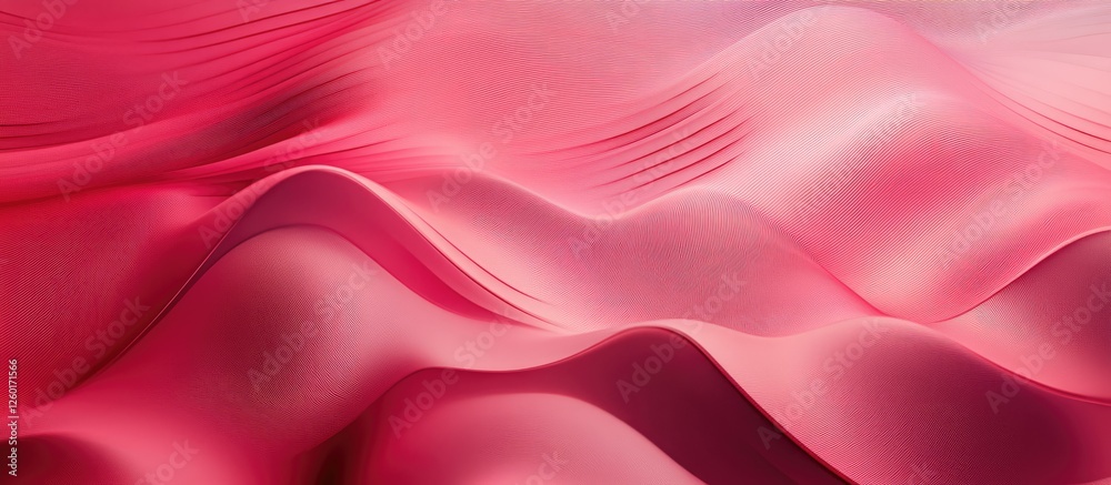 Obraz premium Red gradient background with smooth wavy textures in various shades of red creating a visually appealing design ideal for posters and banners