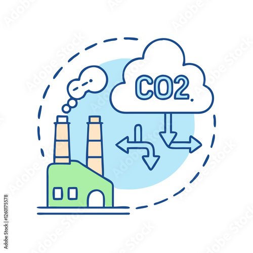 carbon emissions icon, carbon emissions vector illustration-simple illustration of carbon emissions, perfect for carbon emissions logos and icons