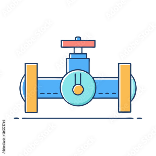 control valve icon, control valve vector illustration-simple illustration of control valve, perfect for control valve logos and icons