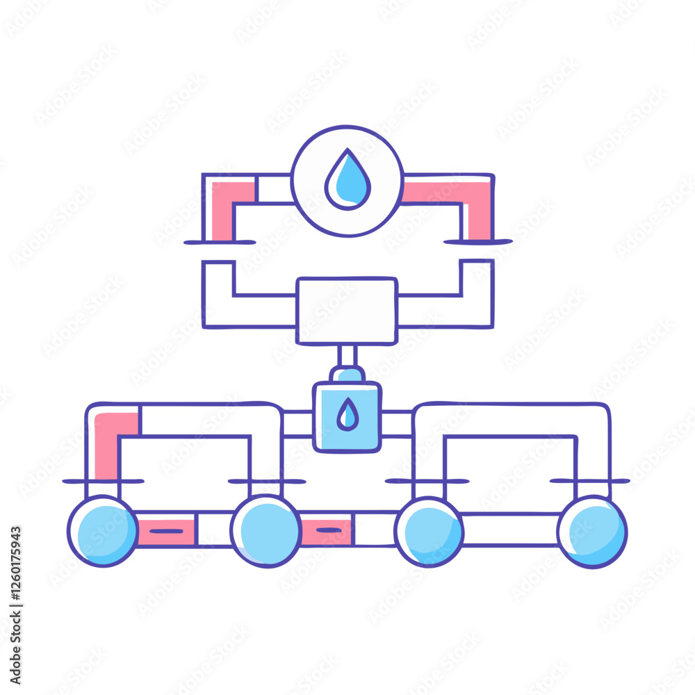distribution pipeline icon, distribution pipeline vector illustration-simple illustration of distribution pipeline, perfect for distribution pipeline logos and icons distribution pipeline icon, distribution pipeline vector illustration-simple illustration of distribution pipeline, perfect for distribution pipeline logos and icons