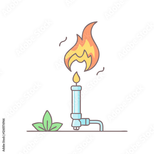 gas flare icon, gas flare vector illustration-simple illustration of gas flare, perfect for gas flare logos and icons