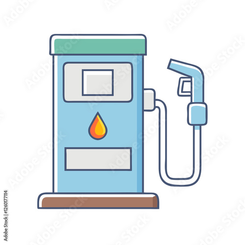 gas pump icon, gas pump vector illustration-simple illustration of gas pump, perfect for gas pump logos and icons