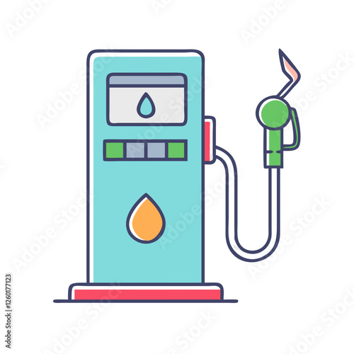gas pump icon, gas pump vector illustration-simple illustration of gas pump, perfect for gas pump logos and icons