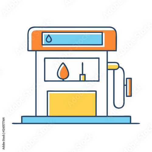 gas station icon, gas station vector illustration-simple illustration of gas station, perfect for gas station logos and icons