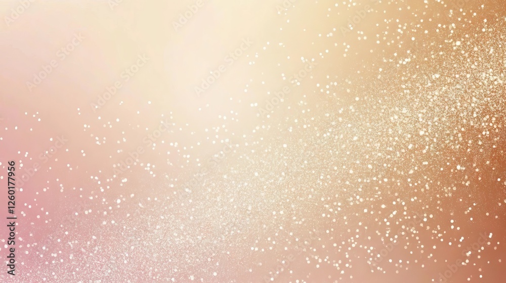 Fototapeta premium Soft sparkling background with shimmering particles in warm hues for creative projects and designs