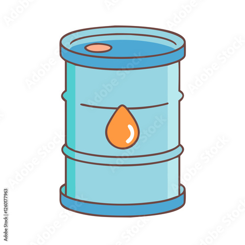 oil barrel icon, oil barrel vector illustration-simple illustration of oil barrel, perfect for oil barrel logos and icons