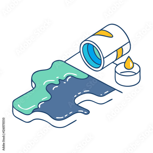 oil spill icon, oil spill vector illustration-simple illustration of oil spill, perfect for oil spill logos and icons