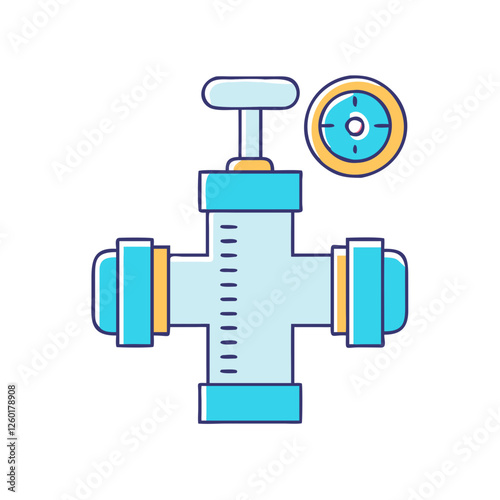 pressure relief valve icon, pressure relief valve vector illustration-simple illustration of pressure relief valve, perfect for pressure relief valve logos and icons