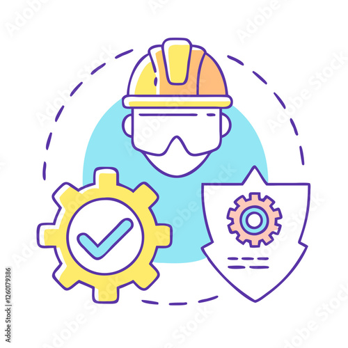 safety gear icon, safety gear vector illustration-simple illustration of safety gear, perfect for safety gear logos and icons