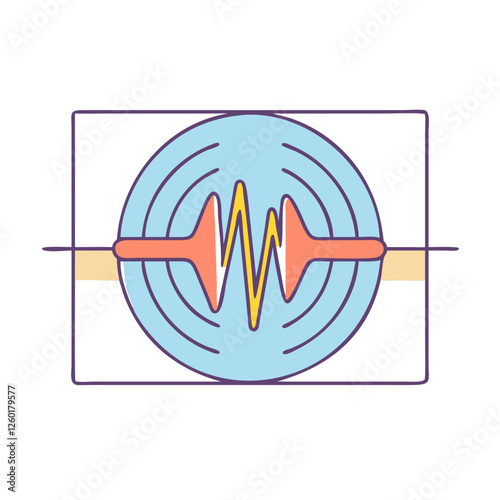 seismic waves icon, seismic waves vector illustration-simple illustration of seismic waves, perfect for seismic waves logos and icons