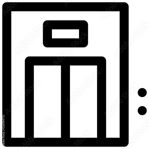 Lift. Editable stroke vector icon.