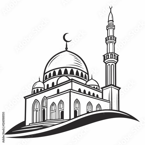 taj mahal vector illustration