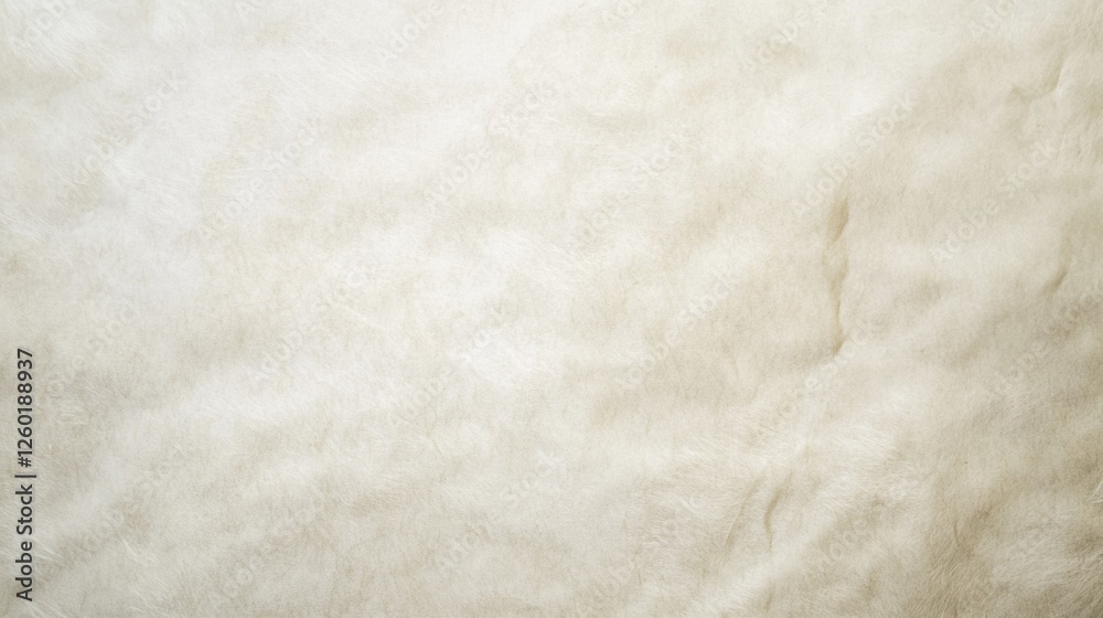 Naklejka premium Blank Sheepskin Parchment Texture with Subtle Imperfections and Muted Color Palette from Above: Timeless Backdrop for Your Content