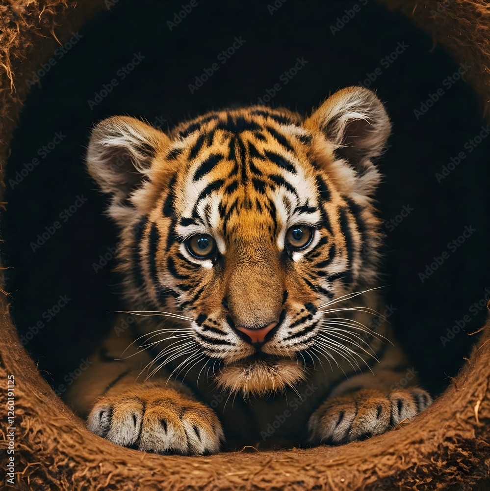 Naklejka premium portrait of a tiger