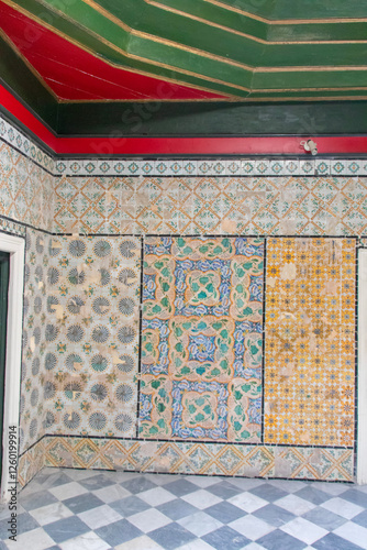 Tunisian royalty. Visit the Dar Lasram Hammouda Pacha Museum, a palace built in 1630 by Hammouda Pacha Bey in the heart of Tunis Medina. photo