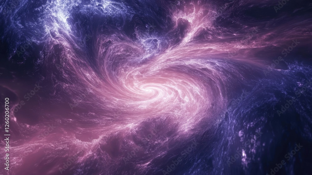 Naklejka premium Cosmic swirl, nebula, galaxy, space background, science fiction