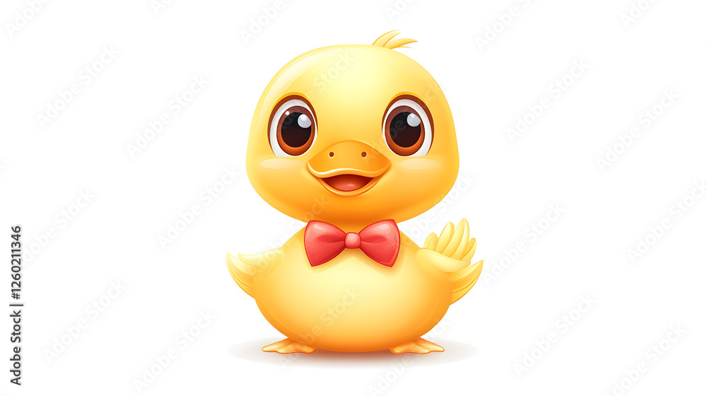 Charming Yellow Duckling with Bowtie Charming Yellow Duckling with Bowtie