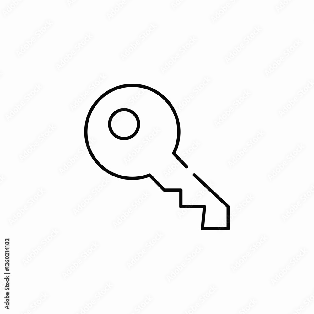 key access security icon vector sign key access security icon vector sign
