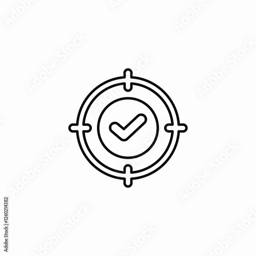 target check icon vector sign