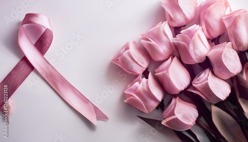 Lazo rosa, que simboliza la solidaridad en la lucha contra el cáncer de mama. Su día se celebra cada 19 de octubre.