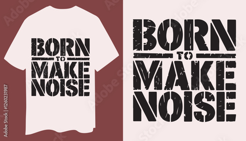Music Junkie - Vintage Distressed T-Shirt Design