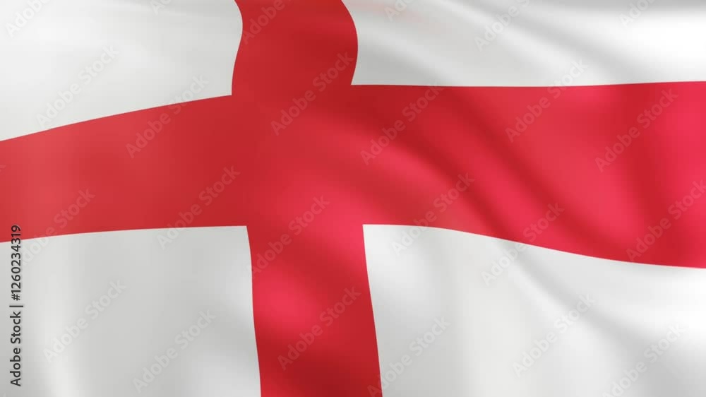 Full frame 3d waving england flag smooth and clear Full frame 3d waving england flag smooth and clear
