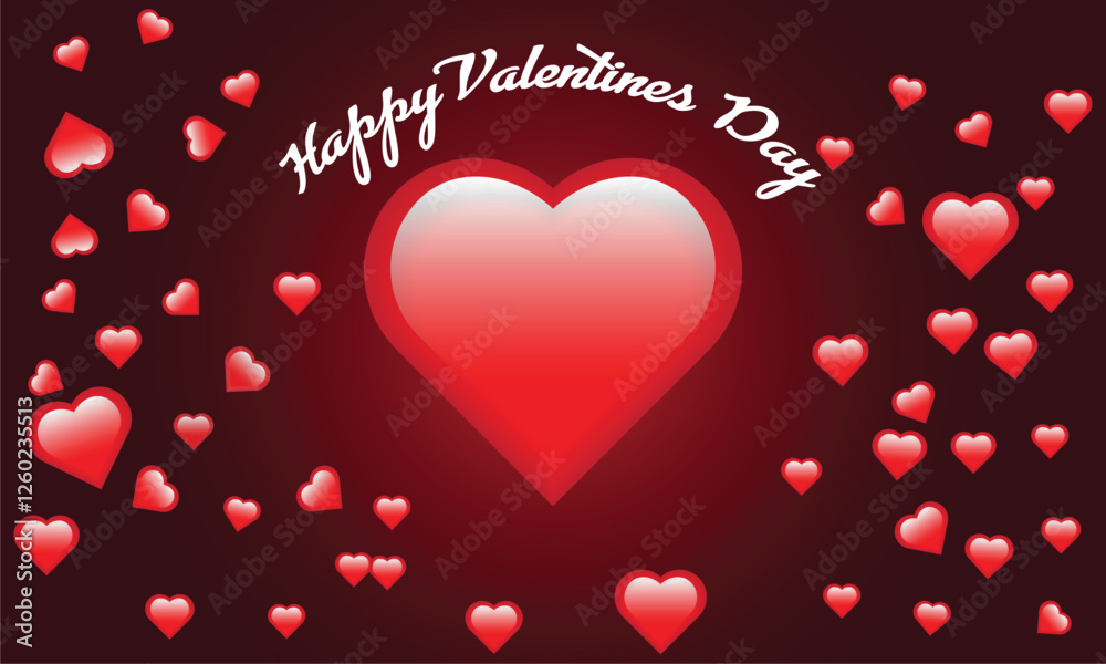 Valentines background, Minimalist Red Gradient Background for Valentines Day