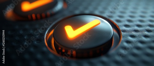Ultra-Realistic Approve Icon for Professional Presentations