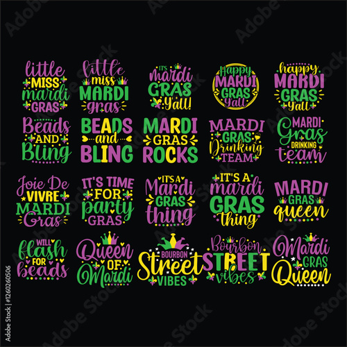 mardi gras svg bundle