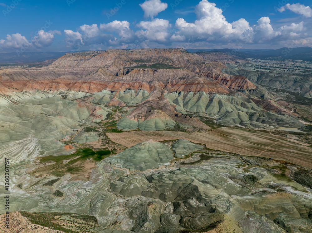 Aerial view of Ankara, Nallıhan Bird Paradise.