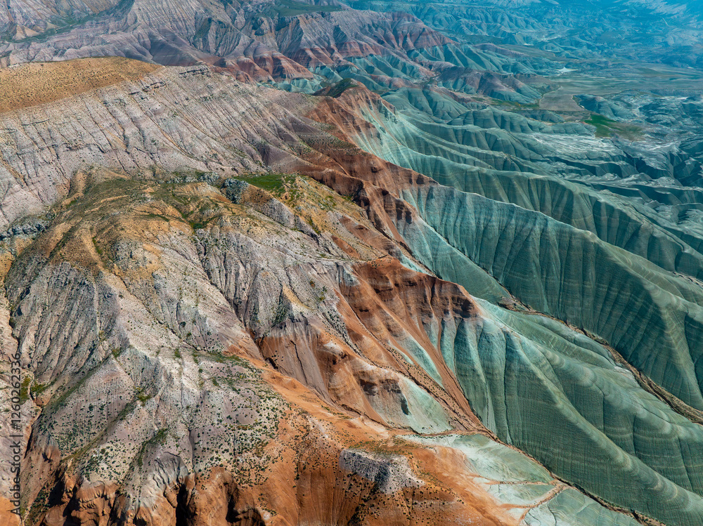 Aerial view of Ankara, Nallıhan Bird Paradise.
