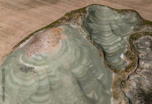 Aerial view of Ankara, Nallıhan Bird Paradise.