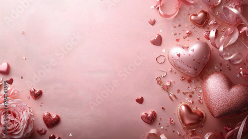 Romantic Valentine's Day Artwork, Pink, Background