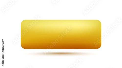 Yellow frame label, event bar button, color signboard. Vector illustration