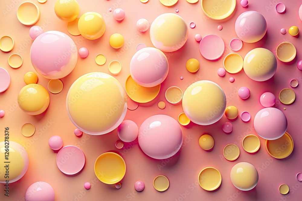 AI-generated minimalist artwork: soft pink, yellow hues, and weightless circles define the aesthetic. AI-generated minimalist artwork: soft pink, yellow hues, and weightless circles define the aesthetic.