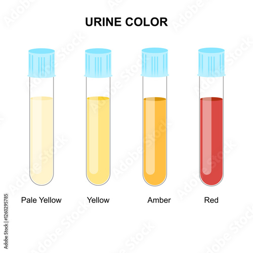 Urine Color Illustration tube human urine